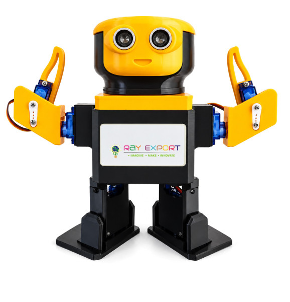 Yellow Acrylic Humanoid Robotic Kit