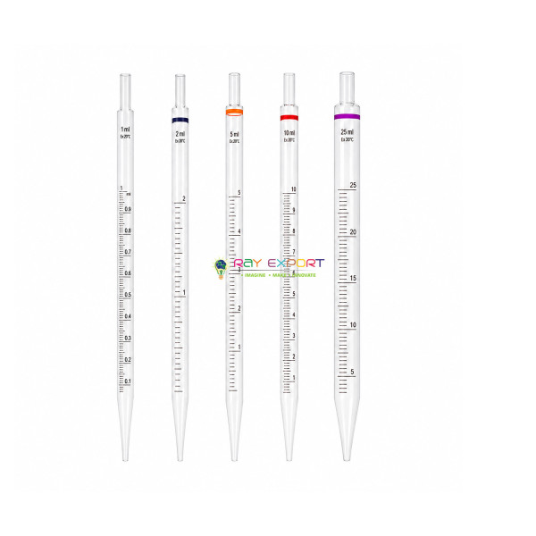 Pipettes Filled with Different Pupils