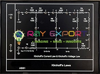 Kirchhoff`S Current And Voltage Law Trainer For Electronics Teaching Labs
