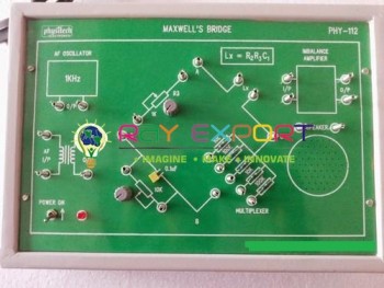 Maxwell`S Bridge Trainer For Electronics Teaching Labs