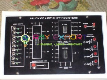 Shift Registers Trainer For Electronics Teaching Labs