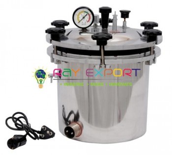 Autoclave, Portable, Stainless Steel, Wing Nut Type (Sterilizer Pressure Type)