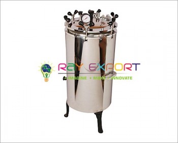 Autoclave, Vertical, Stainless Steel, Nut Locking, (Sterilizer Pressure Type)