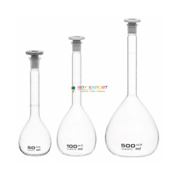 Graduated Flask with Fixed Stoppers