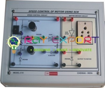 Speed Control Of Universal Motor Using SCR Trainer For Power Electronics Teaching Labs