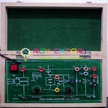 MOSFET, IGBT, Transistor & SCR Based Step Down Chopper Trainer For Power Electronics Teaching Labs