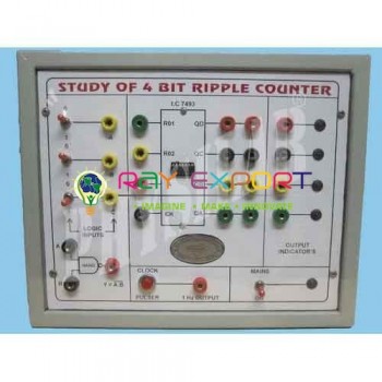 Study of 4 Bit Ripple Counter (Forward & Reverse)