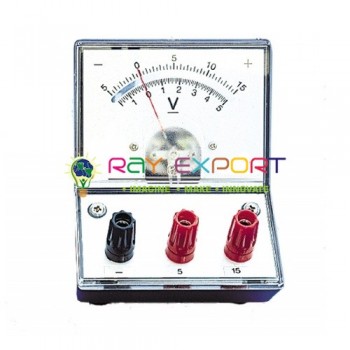 Meter - Dual Scale Voltmeter For Physics Lab