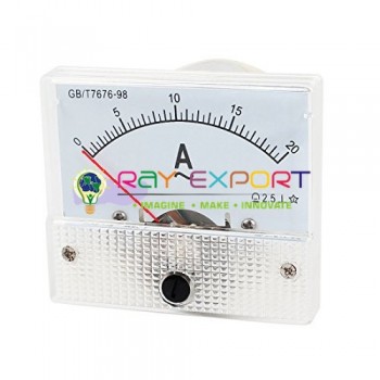 Analog Ammeter Gauge, 0 to 500µA Range, 10µA Resolution