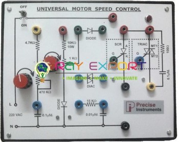 Power Electronic Training Board For Universal Motor Speed Control For Vocational Training And Didactic Labs