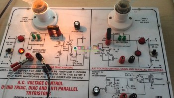 AC Regulators Using Triac, Anti Parallel Thyristor And Triac & Diac For Power Electronics Training Labs For Vocational Training And Didactic Labs