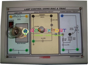 Lamp Dimmer Using Diac And Triac For Power Electronics Training Labs For Vocational Training And Didactic Labs