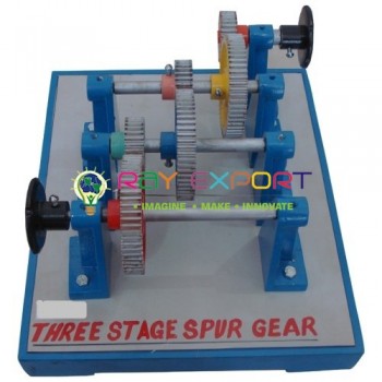 Two Stage Spur Gears Engineering Training Model For Engineering Schools