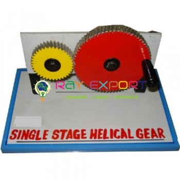 Single Stage Helical Gears Engineering Training Model For Engineering Schools