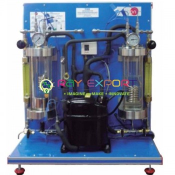 Refregiration Cycle Demonstration Unit With Air Or Water For Engineering Schools