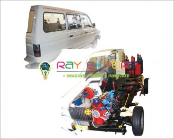 Actual Cut Section Car Chassis 4 Stroke 4 Cylinder Petrol Engine For Engineering Schools 2