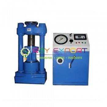 Compression Testing Machine (Four Pillar Nut Model) Hand cum Electrical Operated For Testing Lab for Concrete Testing Lab