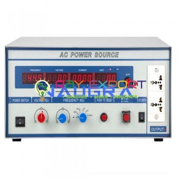 Power Supply with Analog Meter, Step Type, 0-12V AC/DC 2 Amp