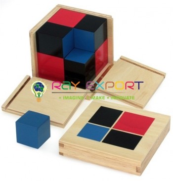 Binomial Cube Wooden Model