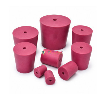 Rubber Stoppers of Various Diameters with Holes