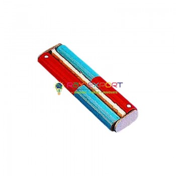 Cylindrical Bar Magnet, Pair, Chrome Steel