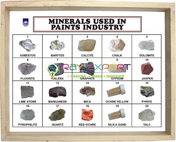 Minerals Used in Paints Industry, Set of 15