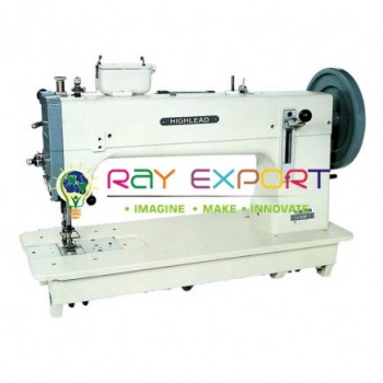 Flat bed single needle extra heavy dutymachine. (with pressure foot