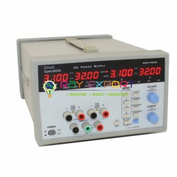 Power Supply with Digital Meter, Step Type, 0-12V AC/DC 2 Amp