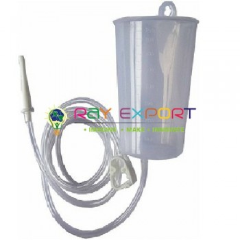 Enema Can / Irrigator (Douch Can) with Handle, Stainless Steel