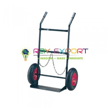 Rubber Wheeled Welding Trolley Suitable for Two Cylinders