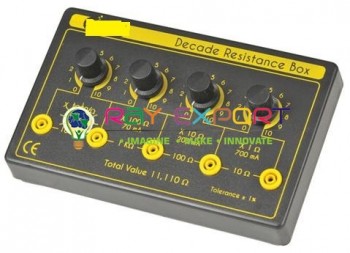 Decade Resistance Box, Variable from 0-11,110 Ohms 
